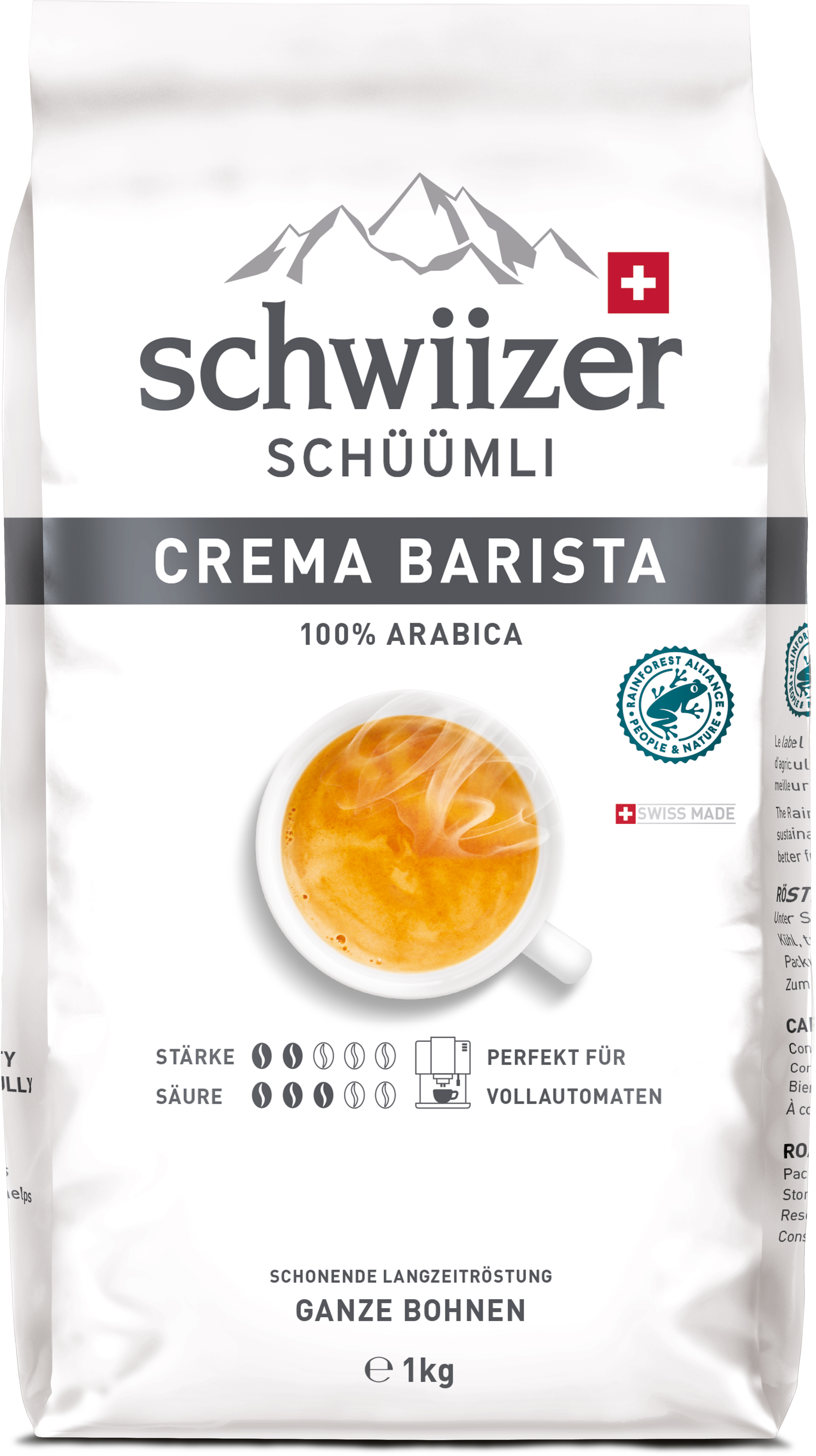 SCHWIIZER Schüümli Crema Barista 1kg 10169648 Café en grains