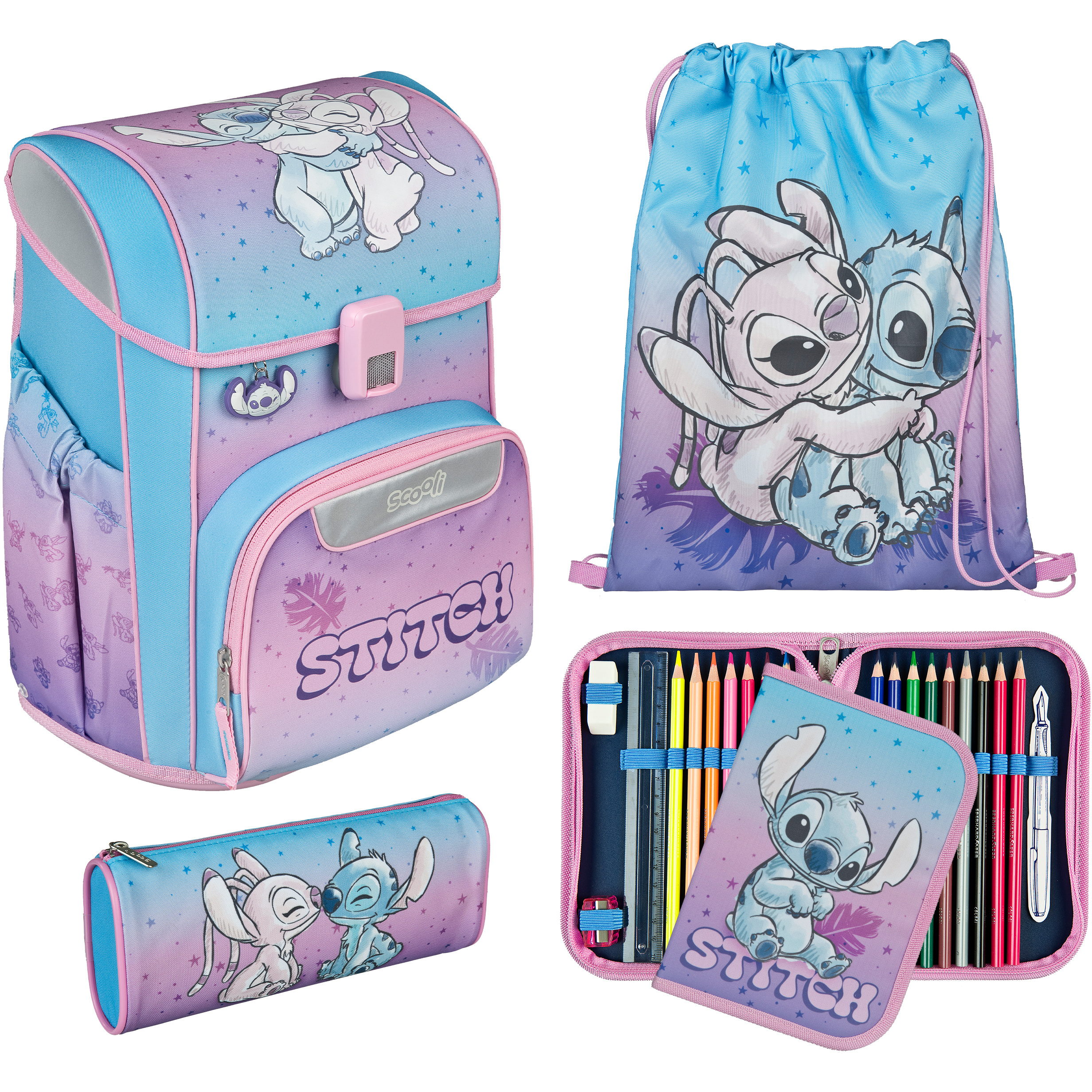 photo SCOOLI Set Cartable EasyStart STLG8256 Lilo & Stitch