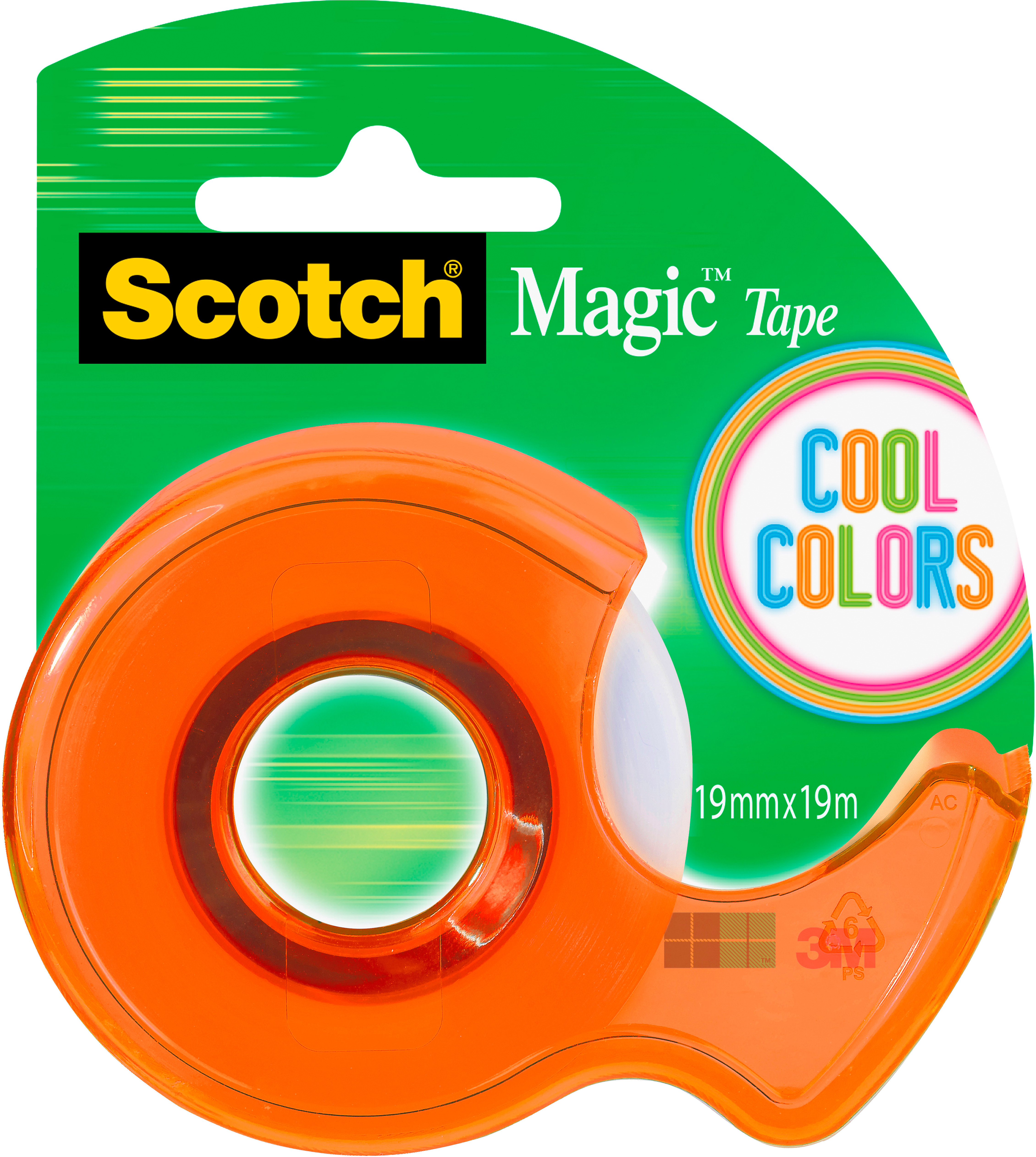 SCOTCH Handaroller "Cool Color" sortiert: gelb, fuchsia, türkis, hellgrün<br>