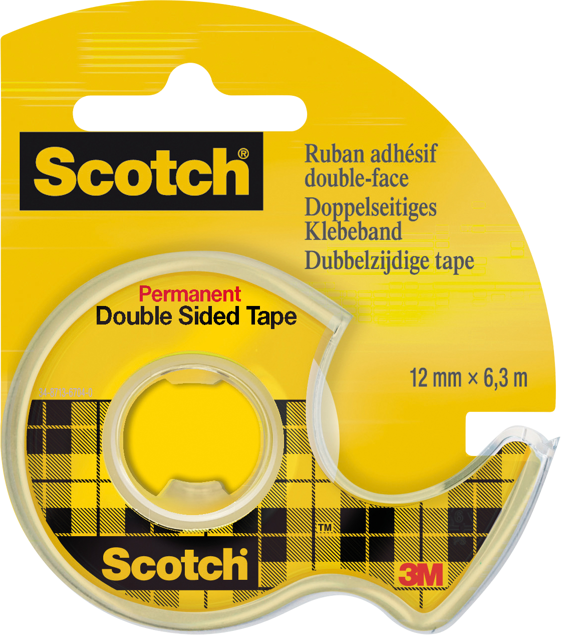 SCOTCH Tape a. rouleau 665 12mmx6.3m 136D-MDEU double-face