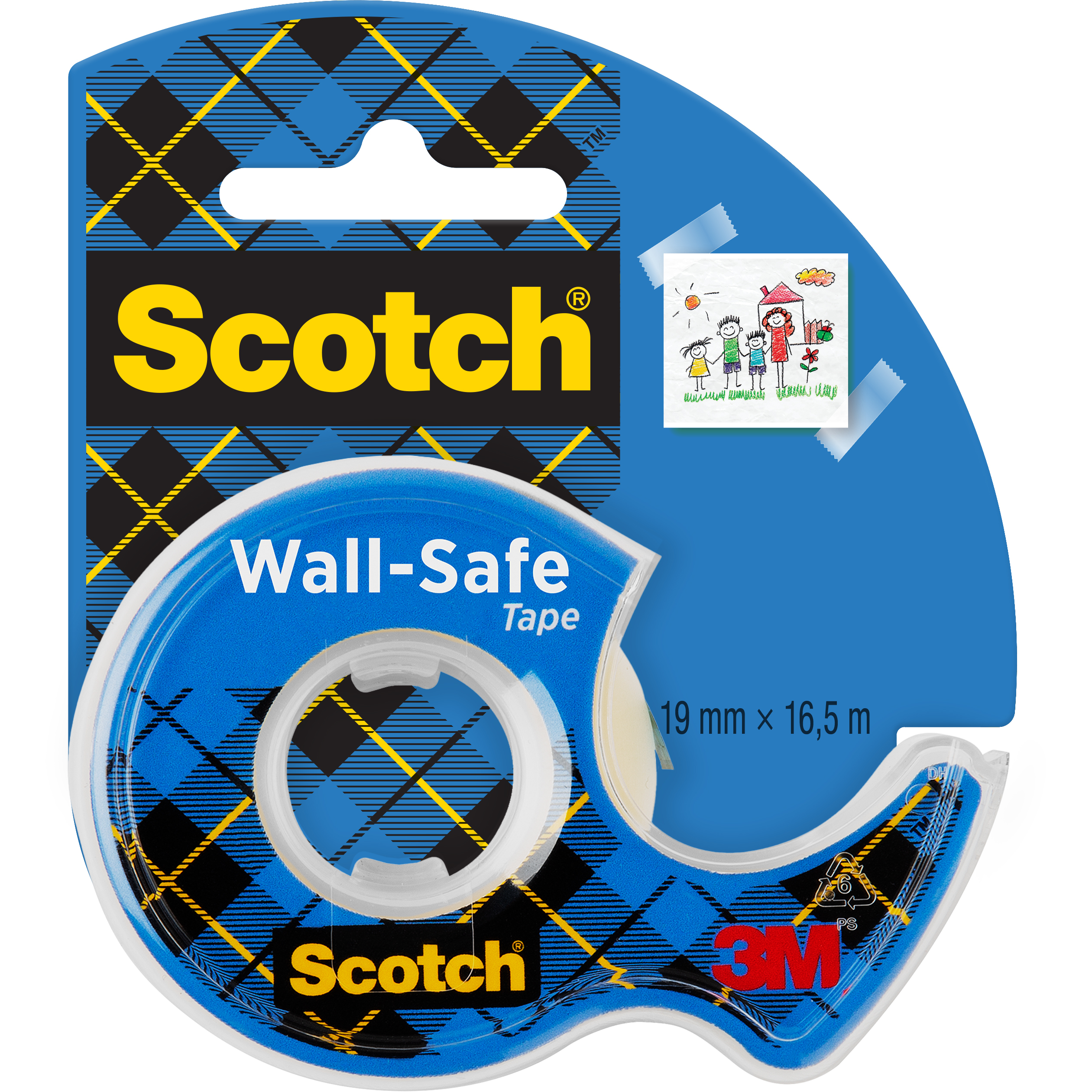 photo SCOTCH Wall Safe Tape 19mmx16,5m 183-EURO incl. 1 Tape