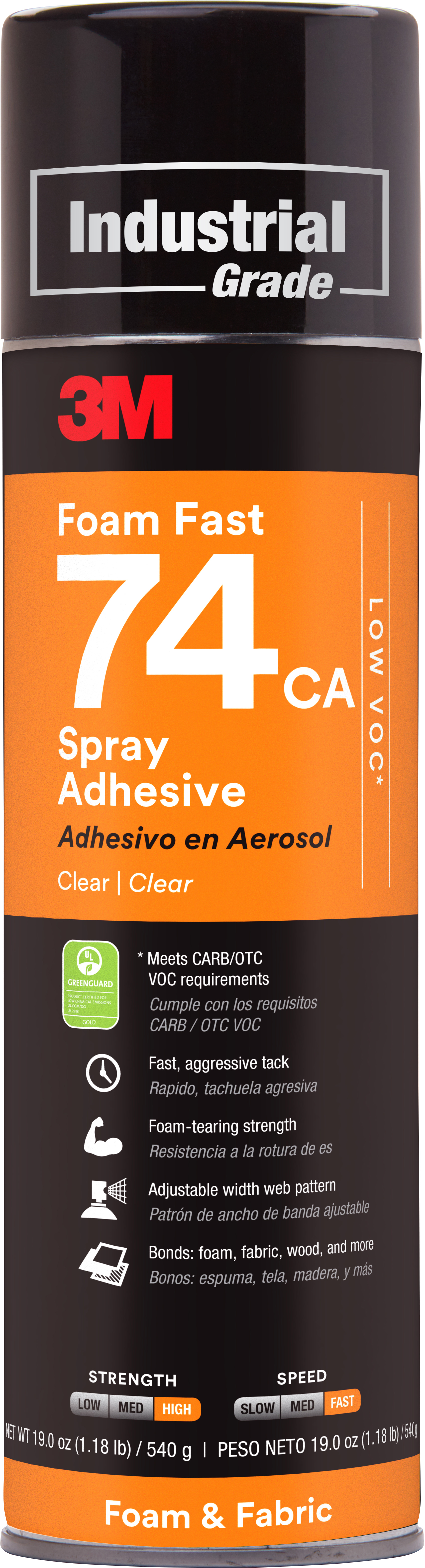 photo SCOTCH FoamFast 74 500ml 74/SPRAY Colles aérosol