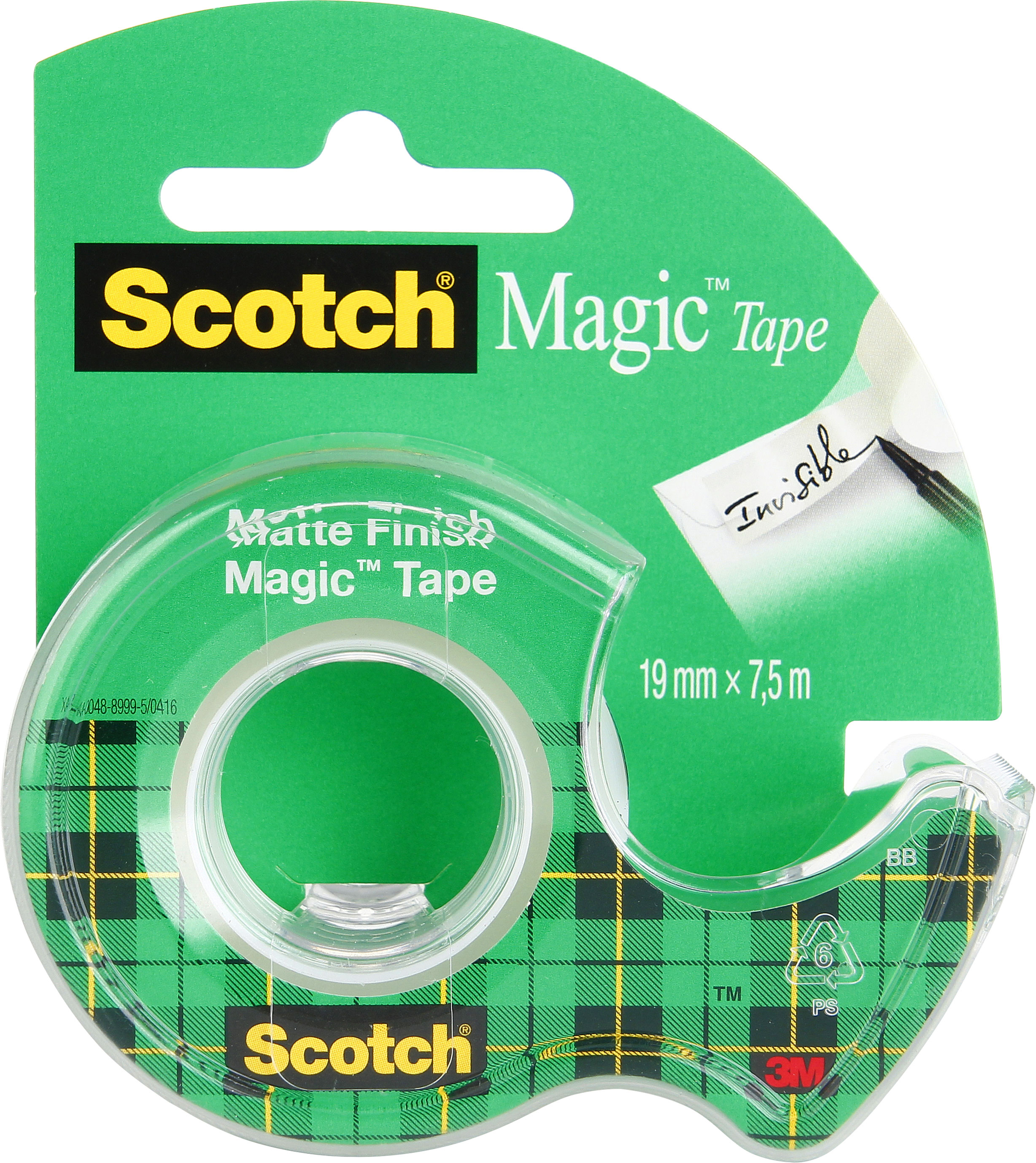 SCOTCH Magic Tape 810 19mmx7.5m 8-1975D sur dérouleur