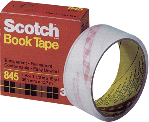 SCOTCH Buchklebeband 38mmx13,7m 845/3813 transparent