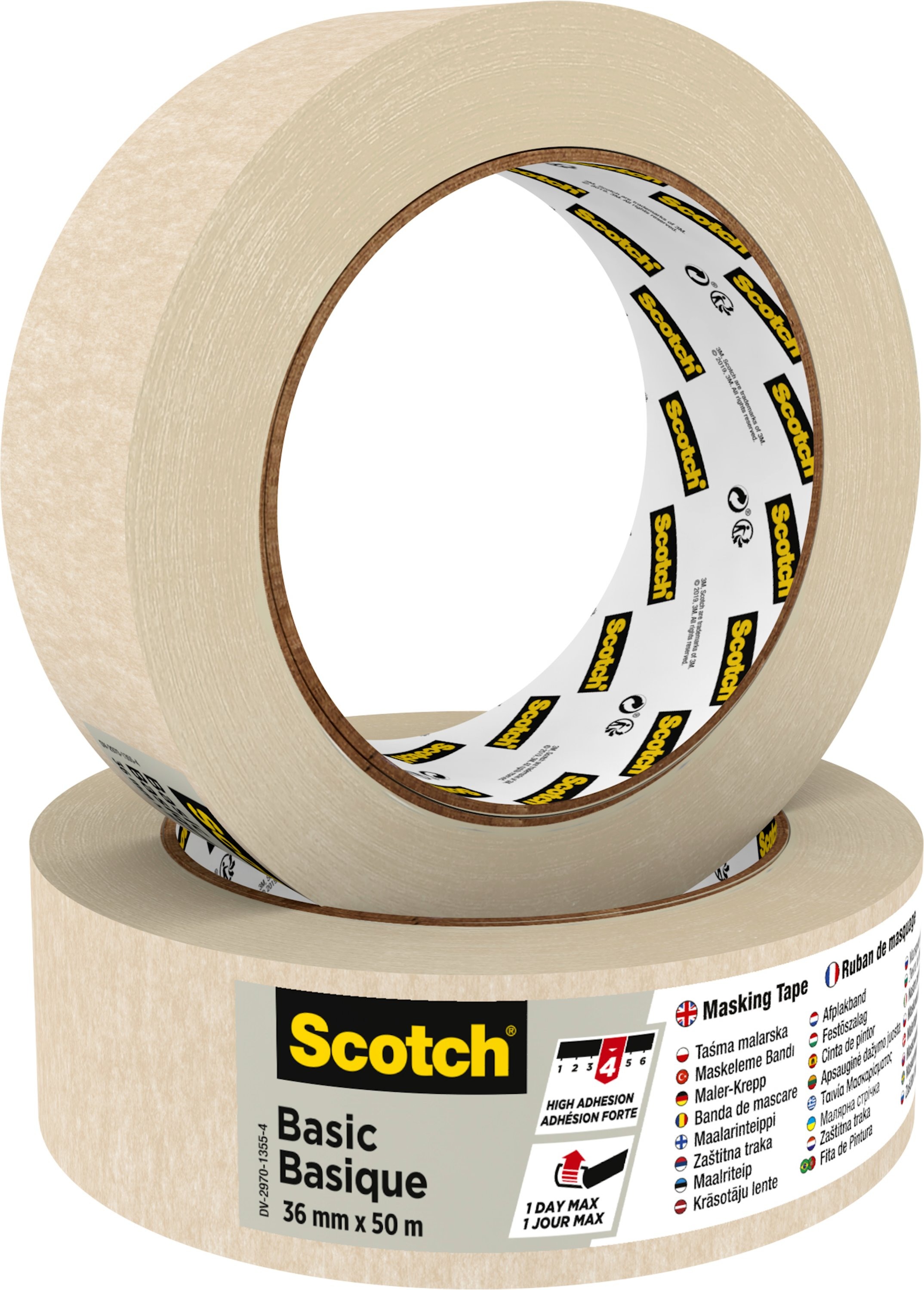 SCOTCH Tape Basic 36mmx50m BASIC3650 beige