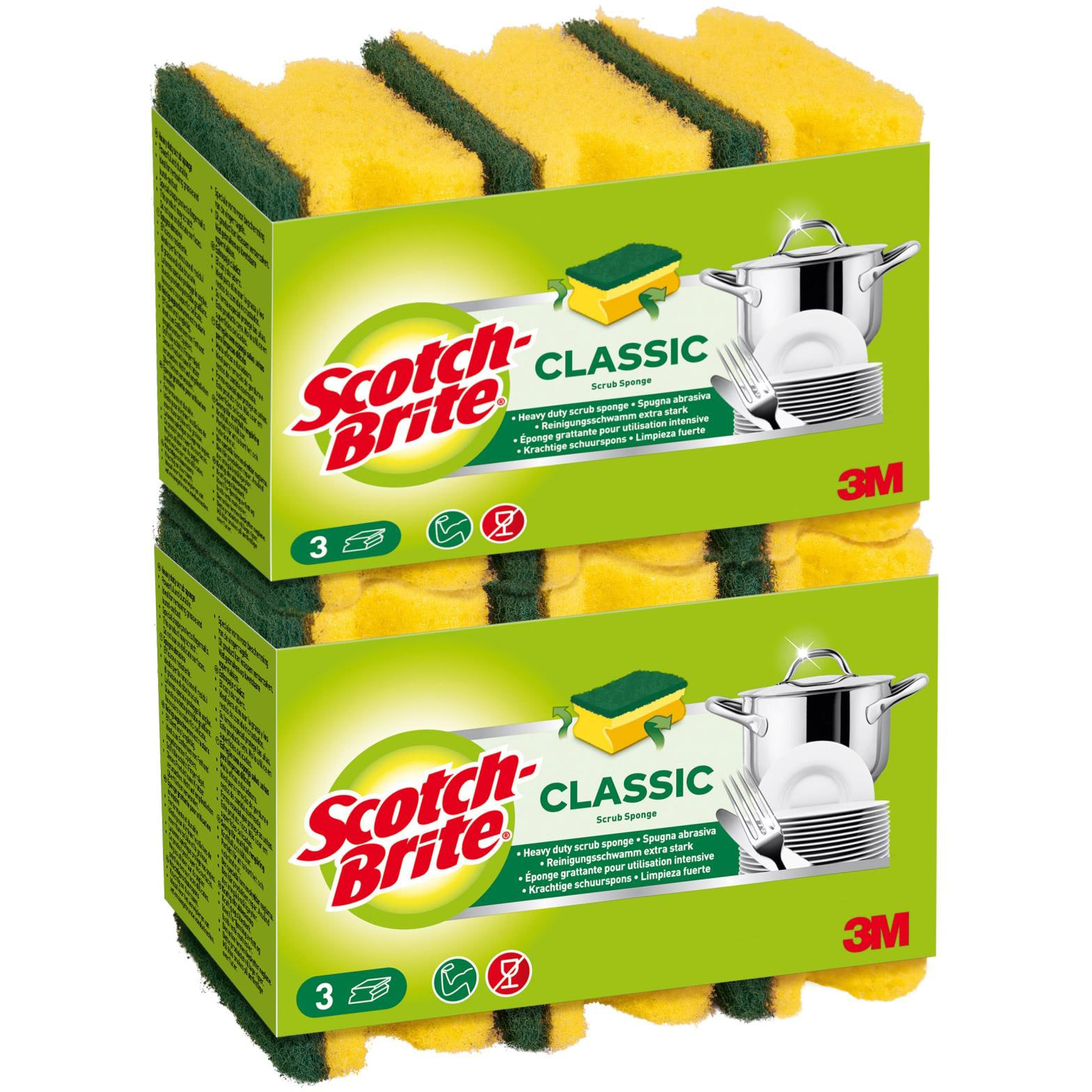 photo SCOTCH-BRITE Schwamm Classic CLNS3X2CHN 6 Stück