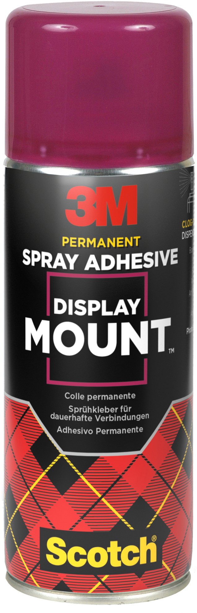 photo SCOTCH Spray DisplayMount 400ml DM/400 Colles aérosol