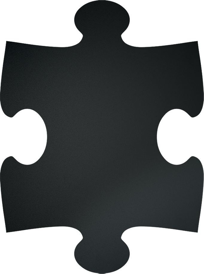SECURIT Tableau Craie Puzzle FB-PUZZLE noir 40x30x1.6cm