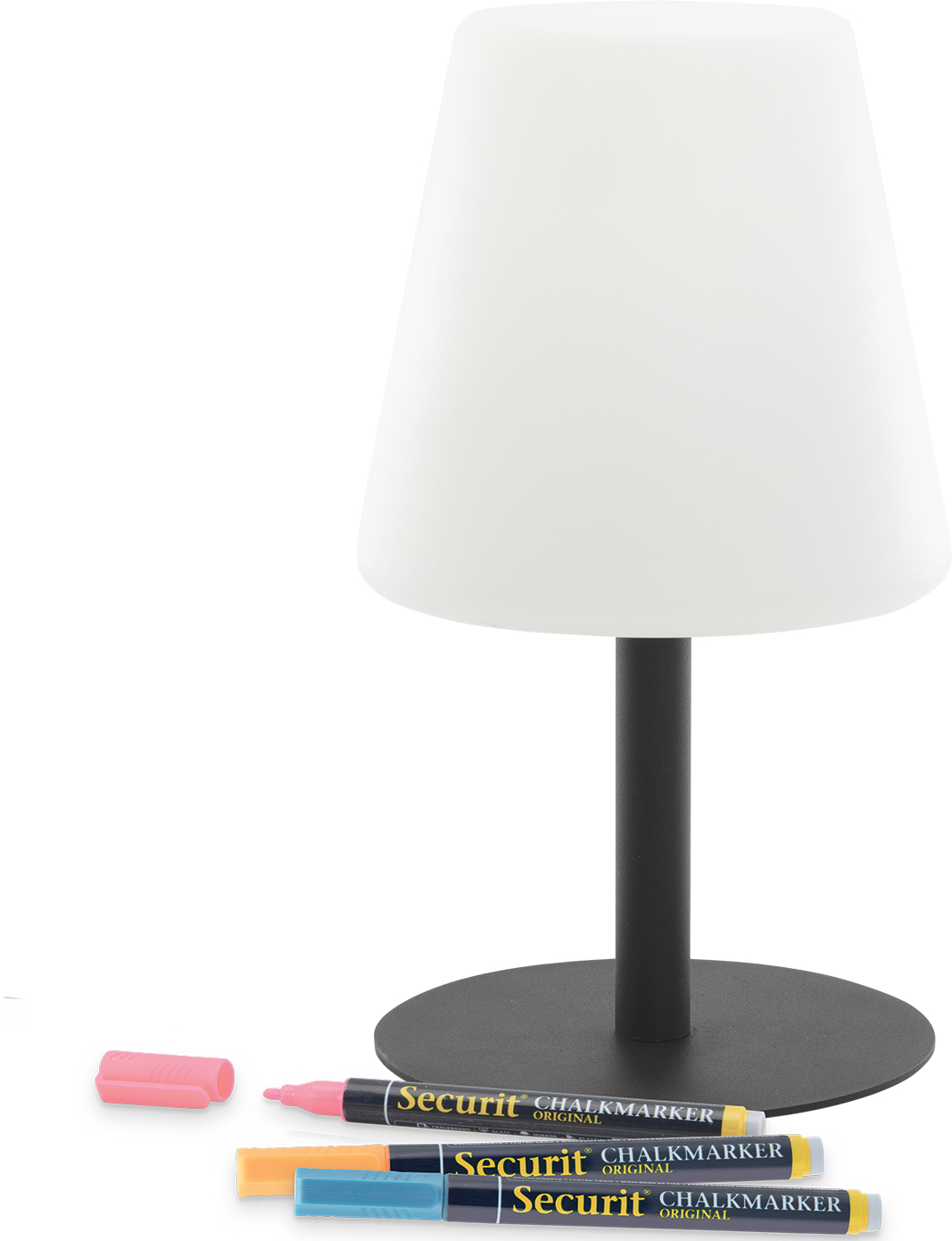 SECURIT Lampe de table MIMI LP-BL-TA-2 noir, batterie, dimmable