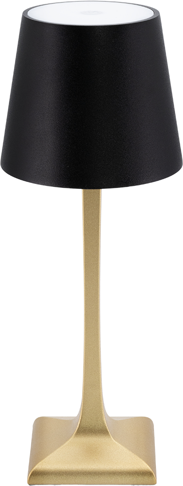 SECURIT Lampe de table ROME LP-RO-GD-BL or, batterie, dimmable