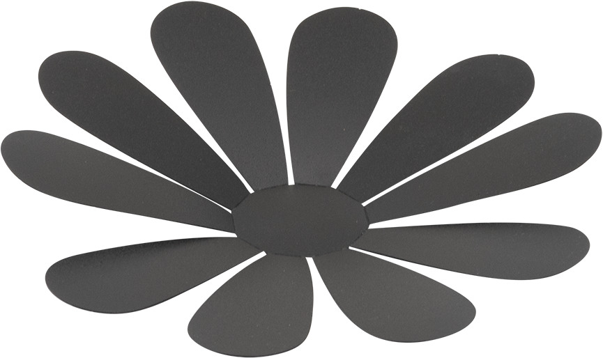 SECURIT Tableau Craie 3-D Flower W3D-FLOWER noire, 7 pcs. 28x16.3x1cm