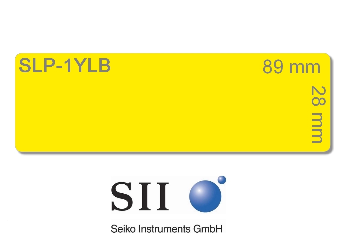 SEIKO Etiquettes adresse 28x89mm SLP-1YLB jaune 2x130 pcs.