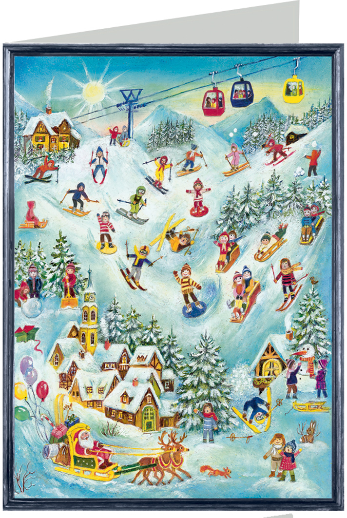 photo SELLMER Carte de Noël 9900 99114 Ski-Spaß