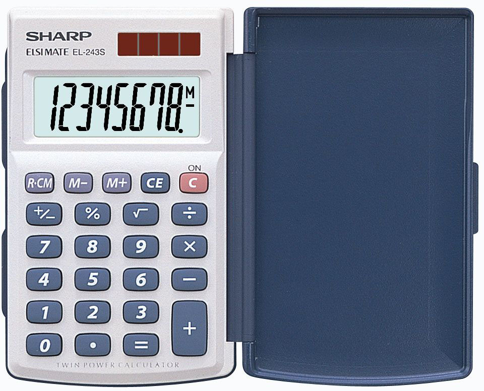 SHARP Calculatrice 243S 8 chiffres