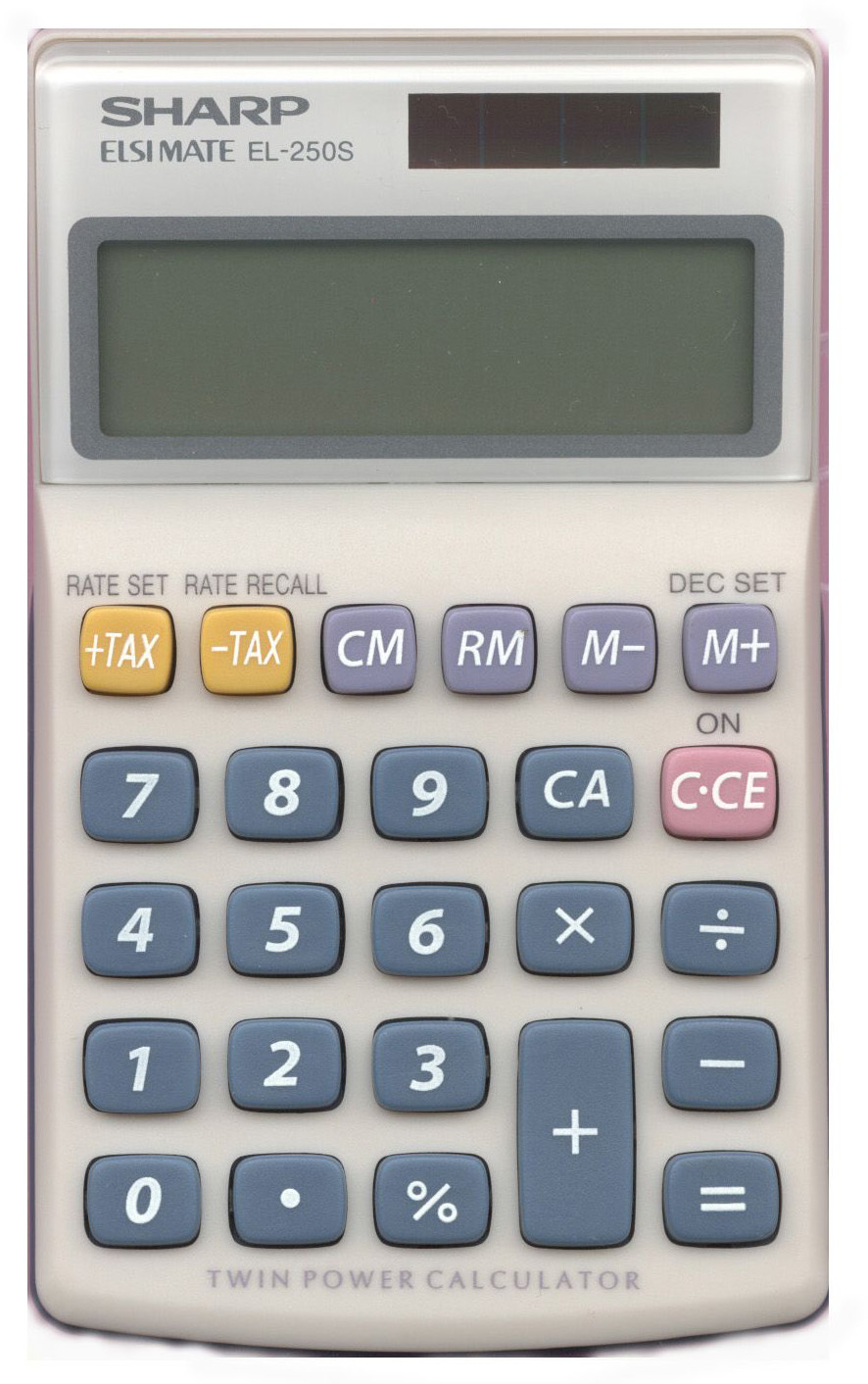 SHARP Calculatrice 250S 8 chiffres