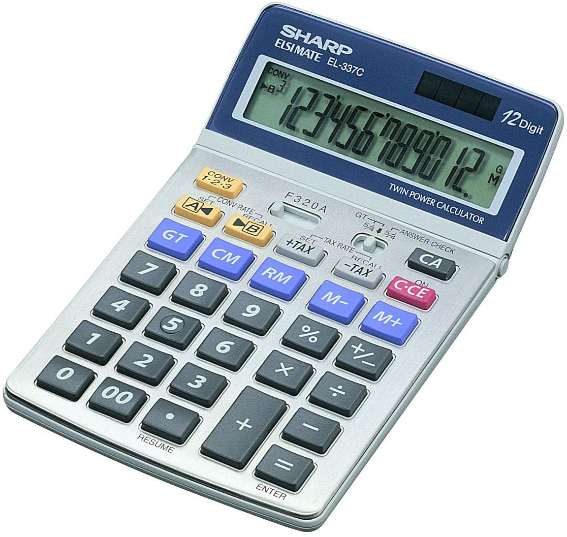 SHARP Calculatrice de table 337C 12 chiffres