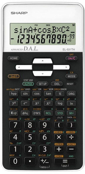 SHARP Calculatrice 531TH-WH blanc