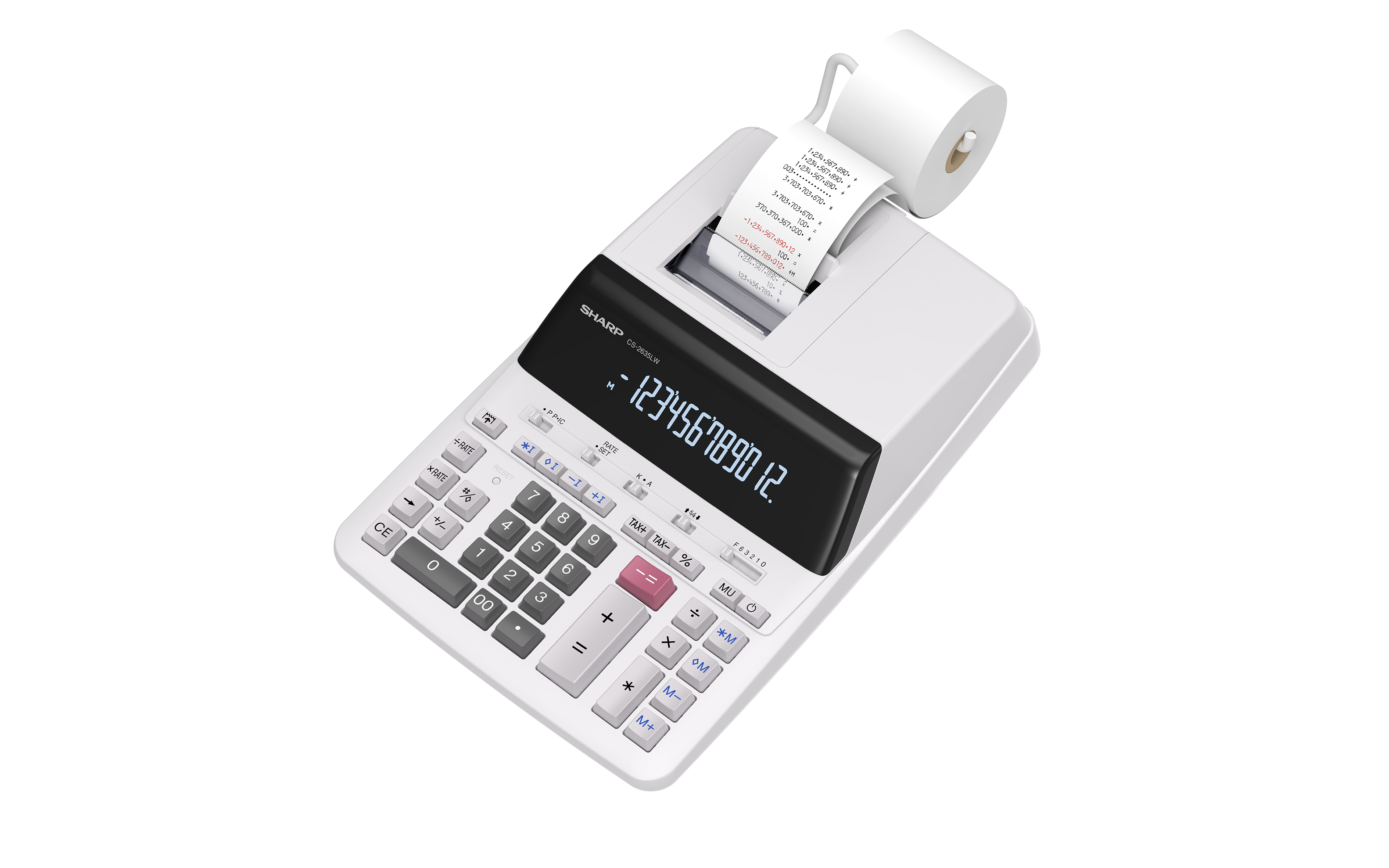 photo SHARP Calculatrice table Strom CS2635LW grau 12 chiffres