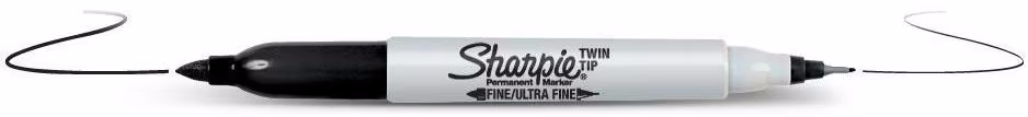 SHARPIE Fineliner Twin Tip 0,3/1mm S0811100 noir