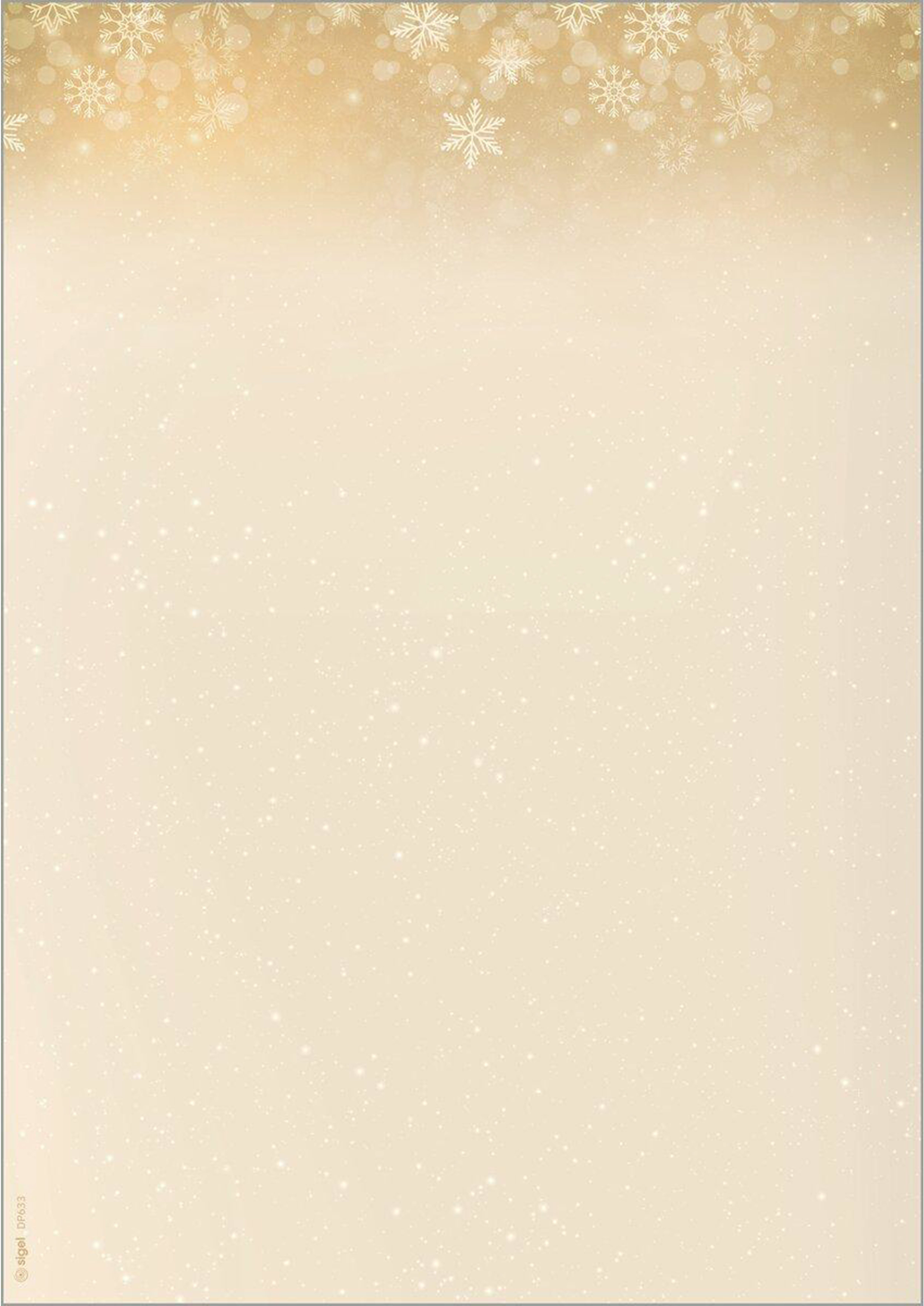 SIGEL Weihnachtspapier A4 DP633 Golden Christmas Night 25 Bl.