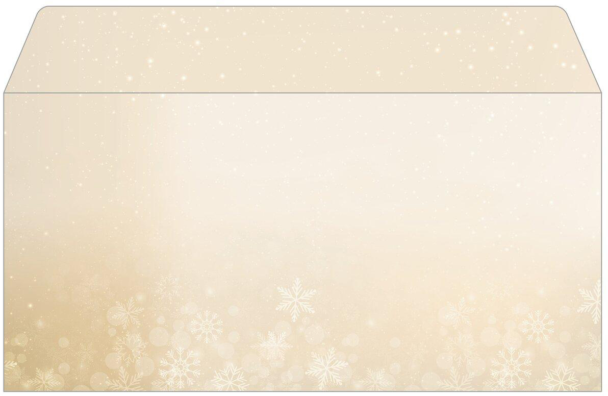 SIGEL Couvert Weihnachten C6/5 DU633 Golden Christmas Night 25 Stk.