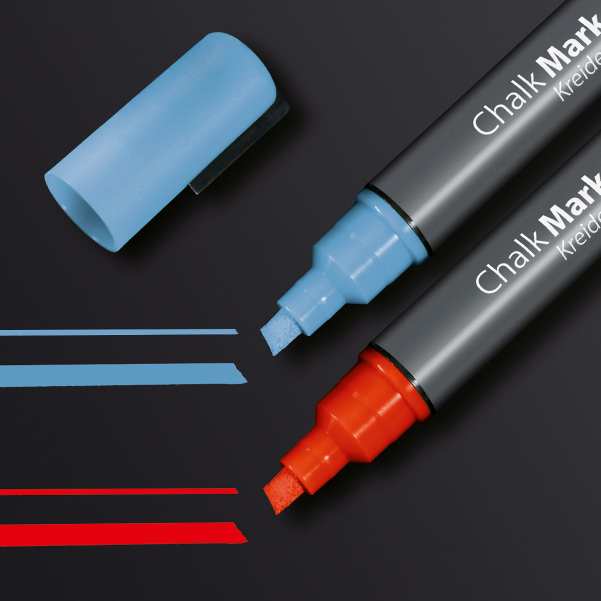 SIGEL Craie 50 1-5mm GL183 bleu/rouge 2 pcs.