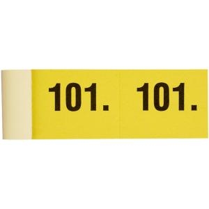 SIMPLEX Bloc vestiaire 301-400 13092 jaune 100 feuilles