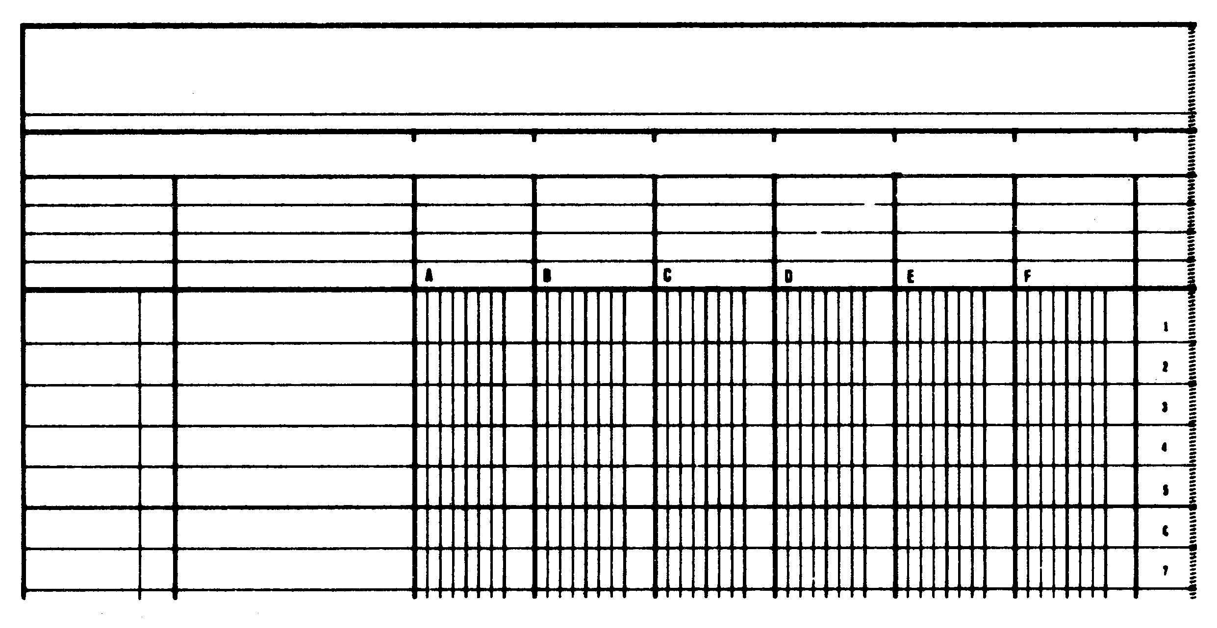 SIMPLEX Livre statistique A4 19091 6 colonnen, vert 40 feuilles