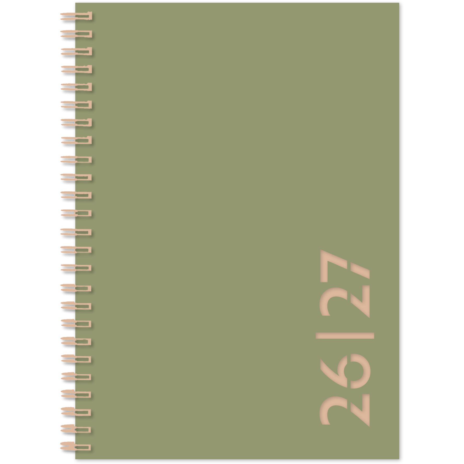 photo SIMPLEX Agenda scolaire Colors 26/27 40130S7.27 1S/2P 17M olive ML 14.8x21cm