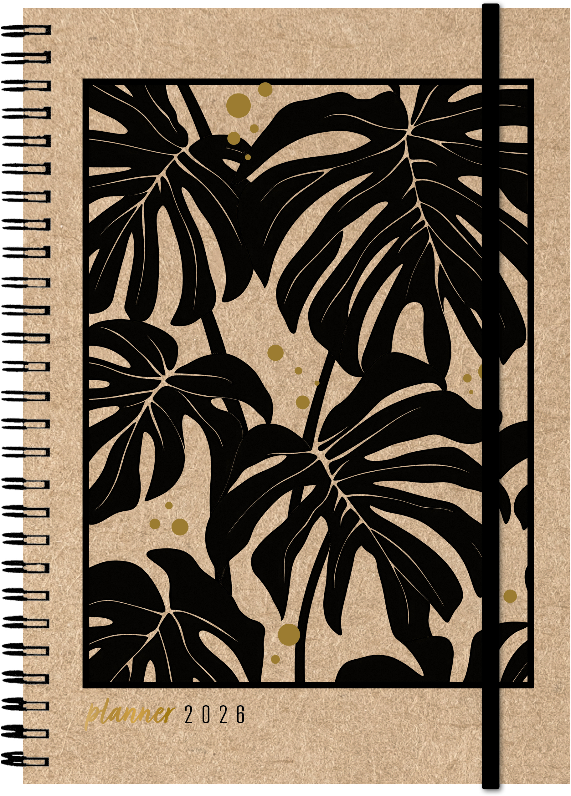 photo SIMPLEX Agenda Harmony 2026 40608.26 1S/2P Monstera ML 14.8x21cm