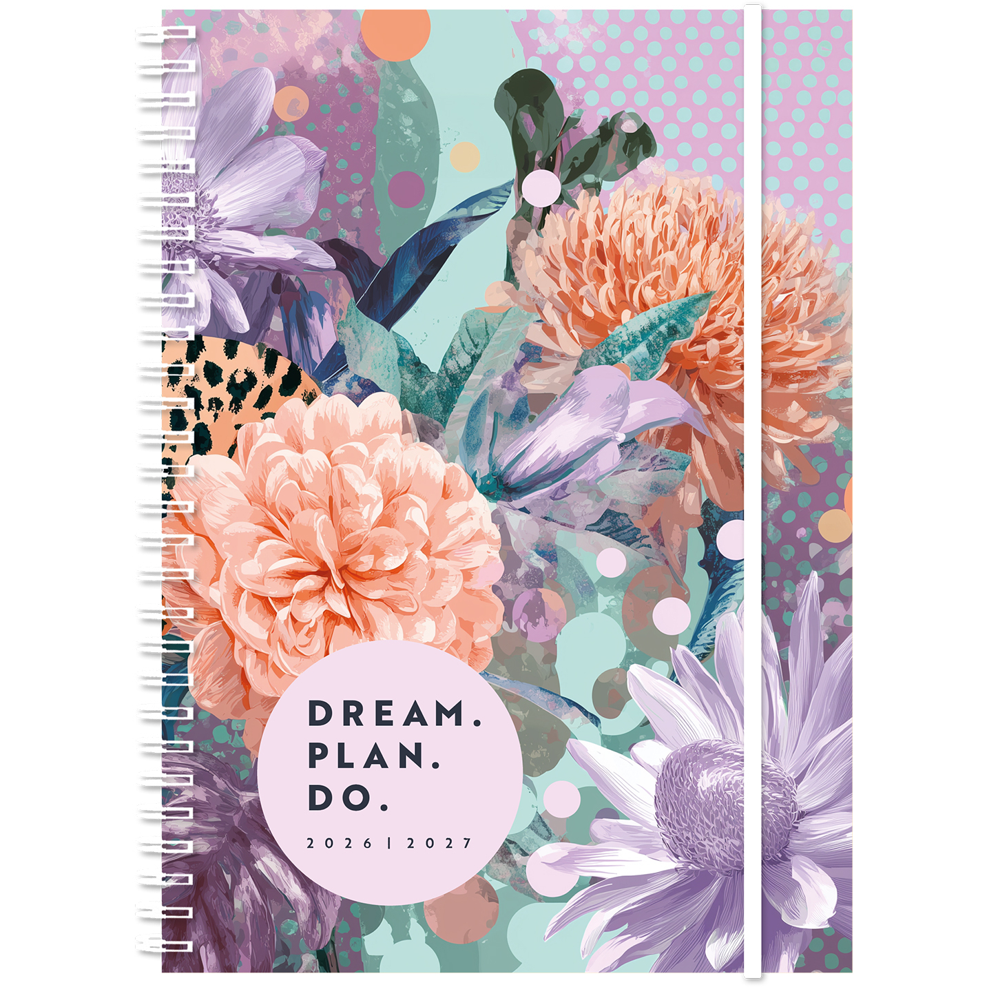 photo SIMPLEX Agenda scolaire Touch 26/27 500235.27 1S/2P 17M Flowers ML 14.8x21cm