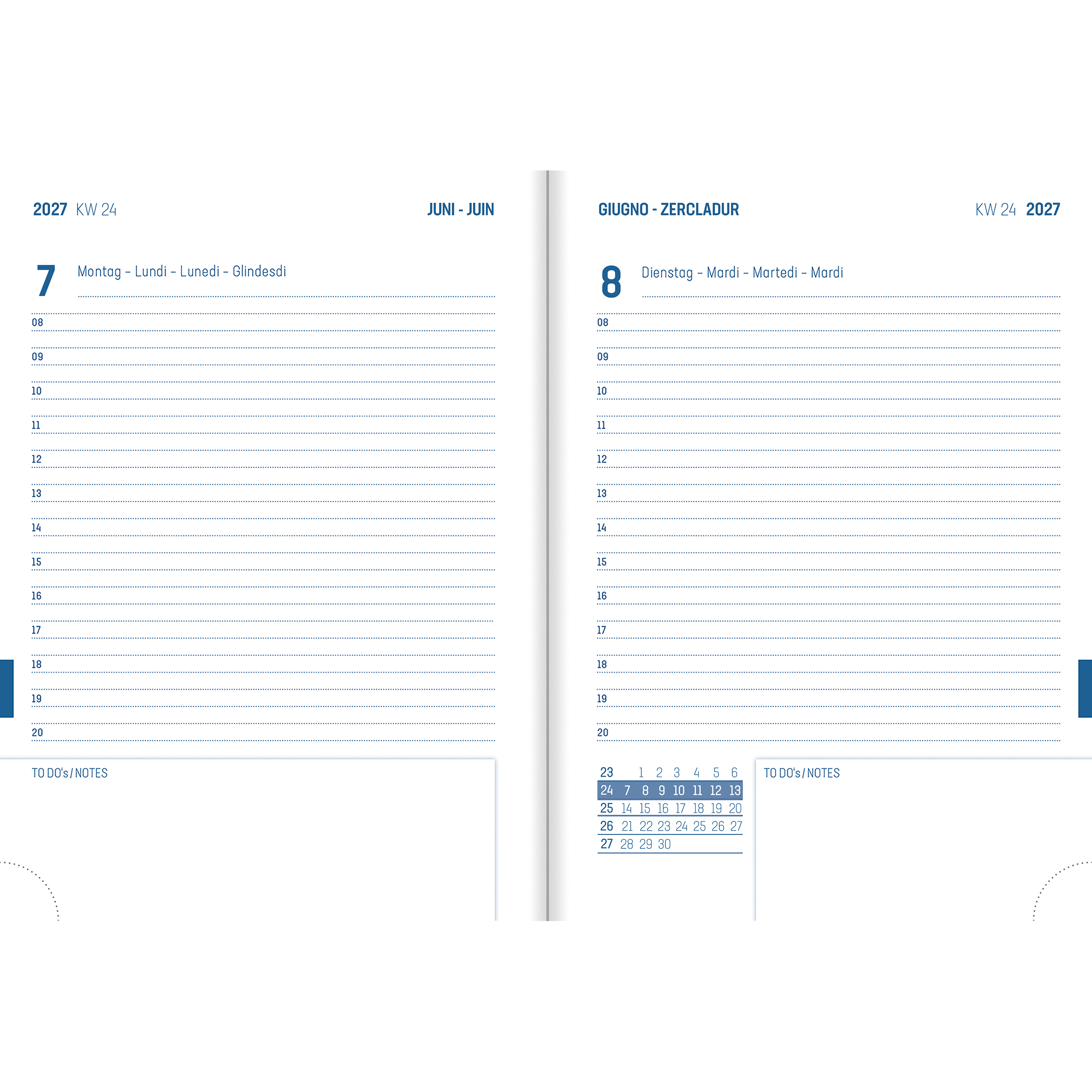 photo SIMPLEX Agenda scolaire Aurora 26/27 500310.27 1J/1P 12M Blue ML 12x16.5cm