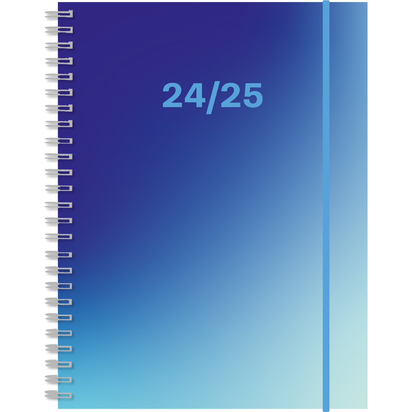 SIMPLEX Agenda scolaire Level 24/25 500431.25 1S/2P 17M bleu ML 12x16.5cm