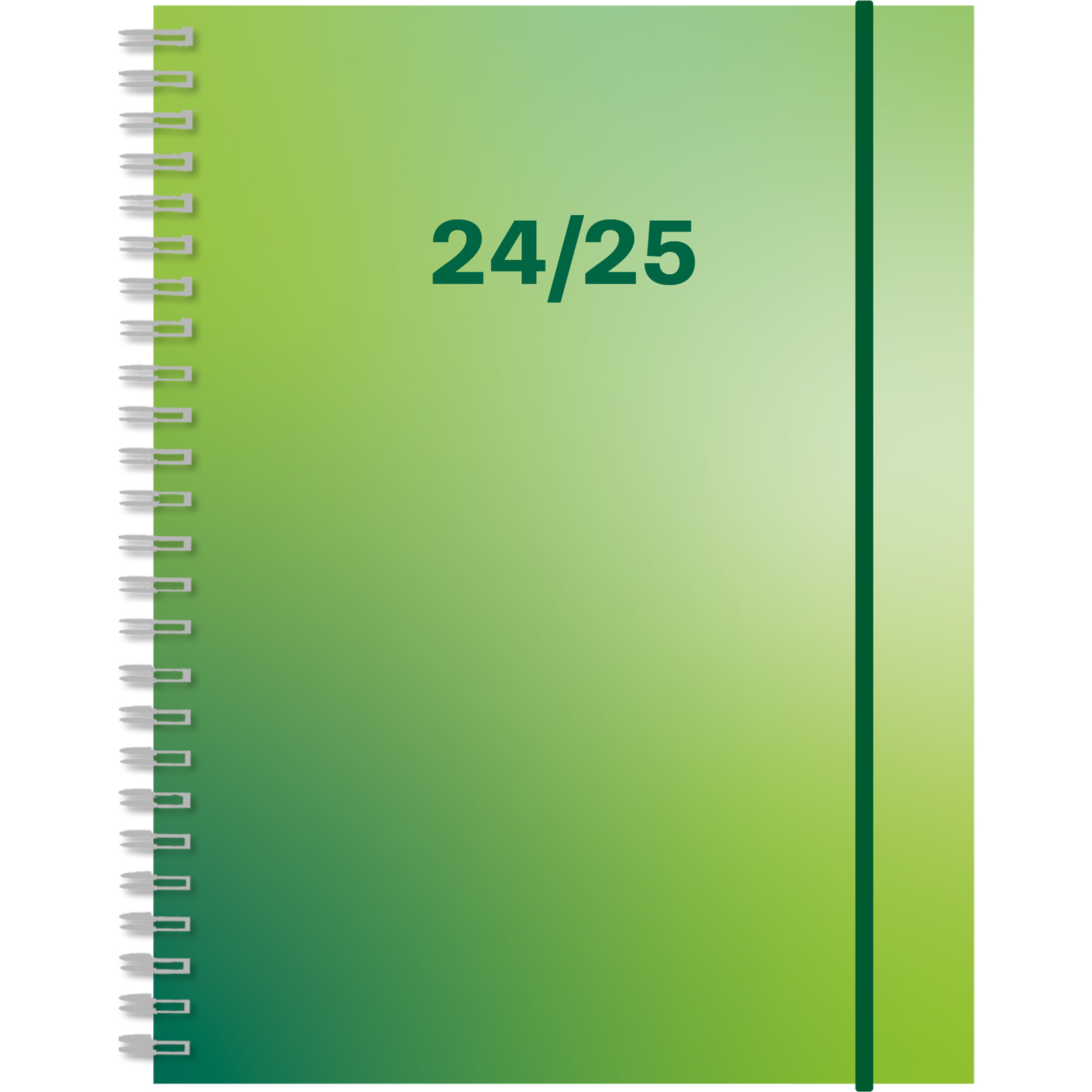 SIMPLEX Agenda scolaire Level 24/25 500432.25 1S/2P 17M vert ML 12x16.5cm