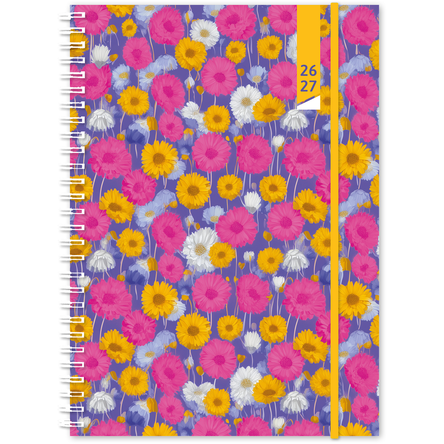 photo SIMPLEX Agenda scolaire Touch 26/27 500433.27 1S/2P 17M Floral ML 12x16.5cm
