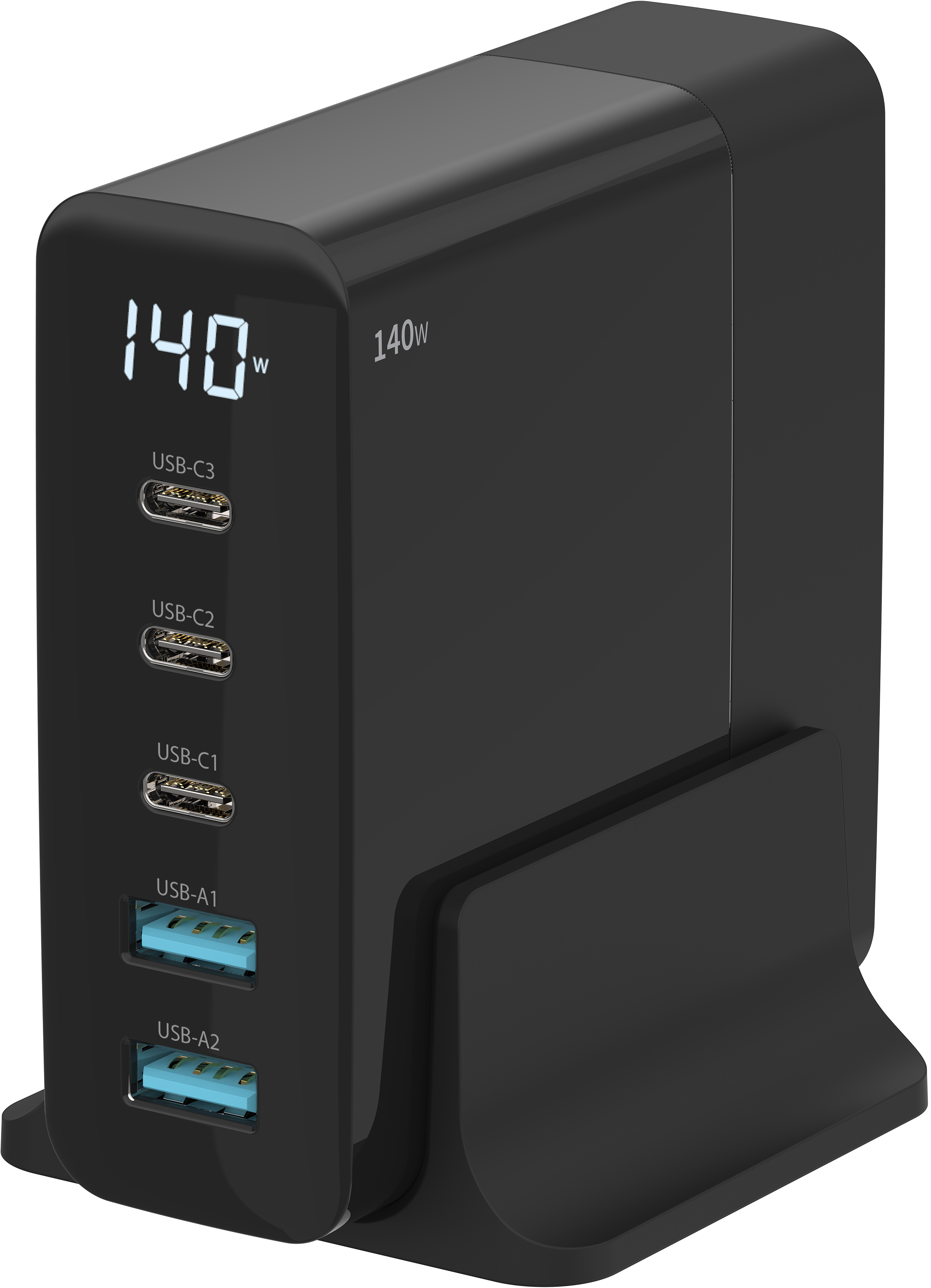SITECOM 140W PD Desktop Charger CH-1004 with LED display