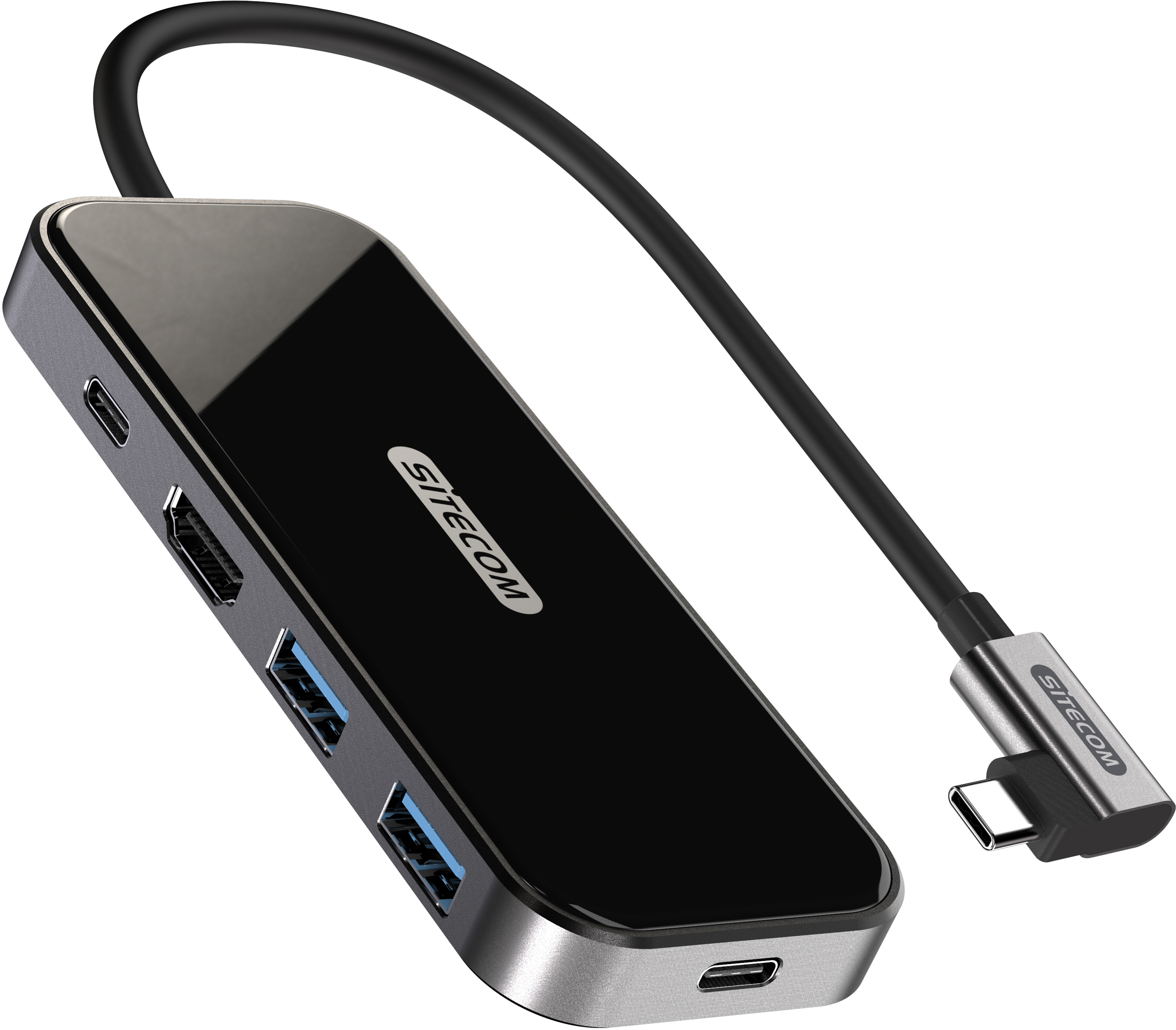 SITECOM USB-C to HDMI Adapter 1x USB-C CN-408 2x USB-A, 4K USB-C PD