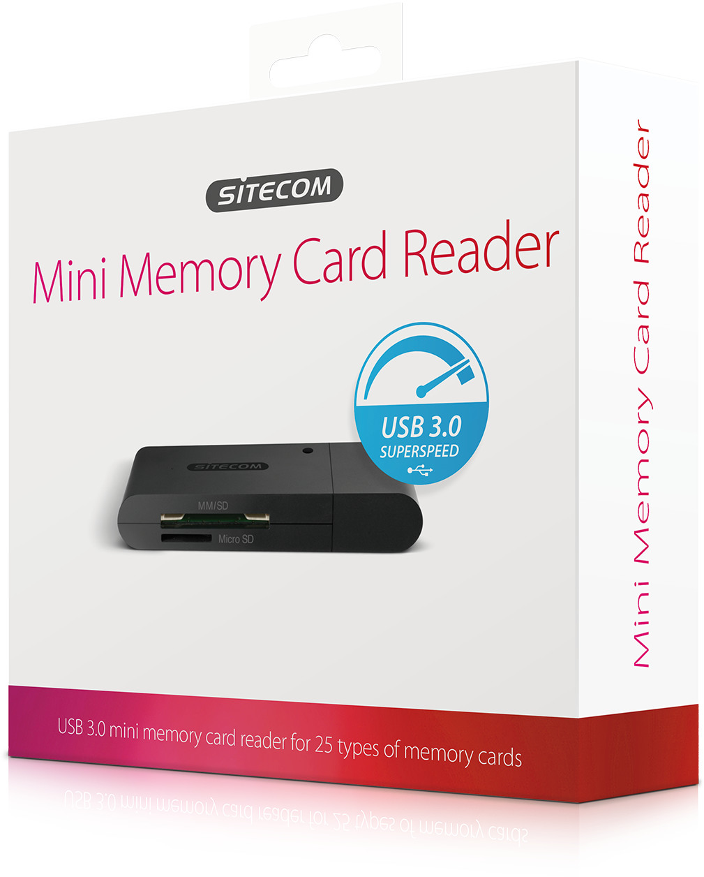 SITECOM USB 3.0 Mini Mem. Card Reader MD-063