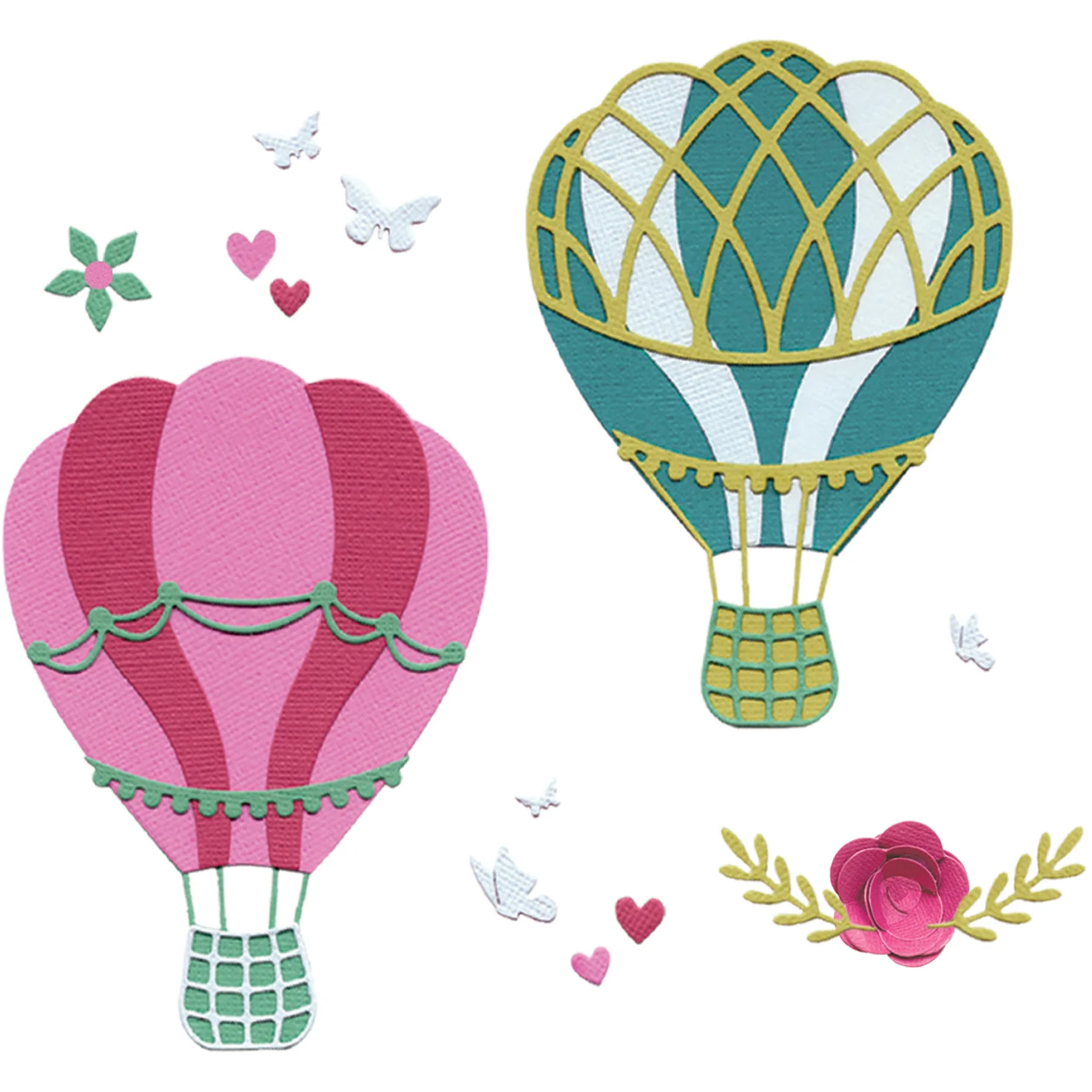 photo SIZZIX Matrices de découpe 666834 Floating Fancy 15 pièces