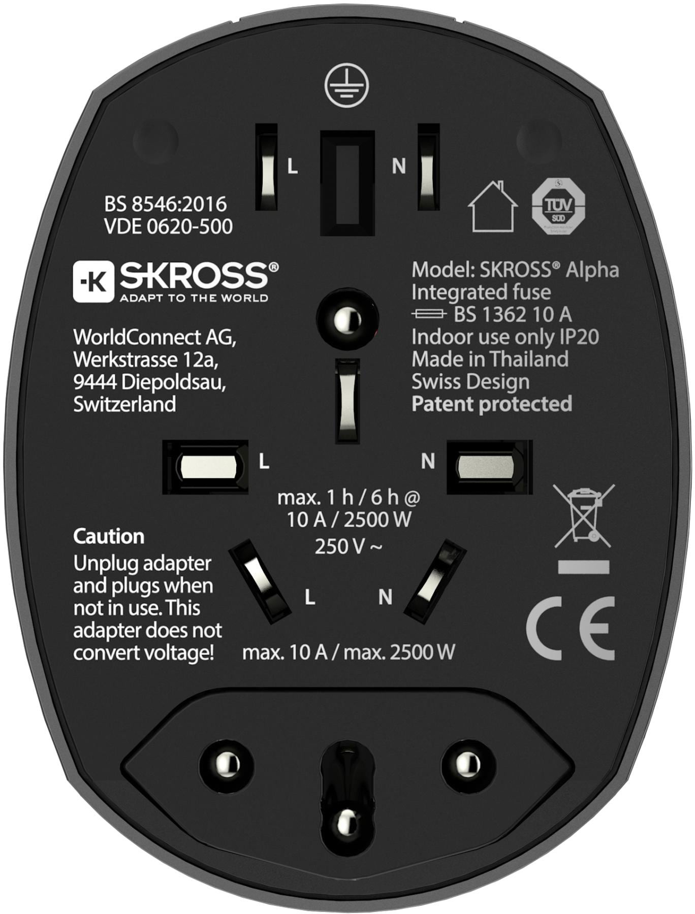 SKROSS World Adapter Premium Series 1.104100 Alpha by SKROSS®