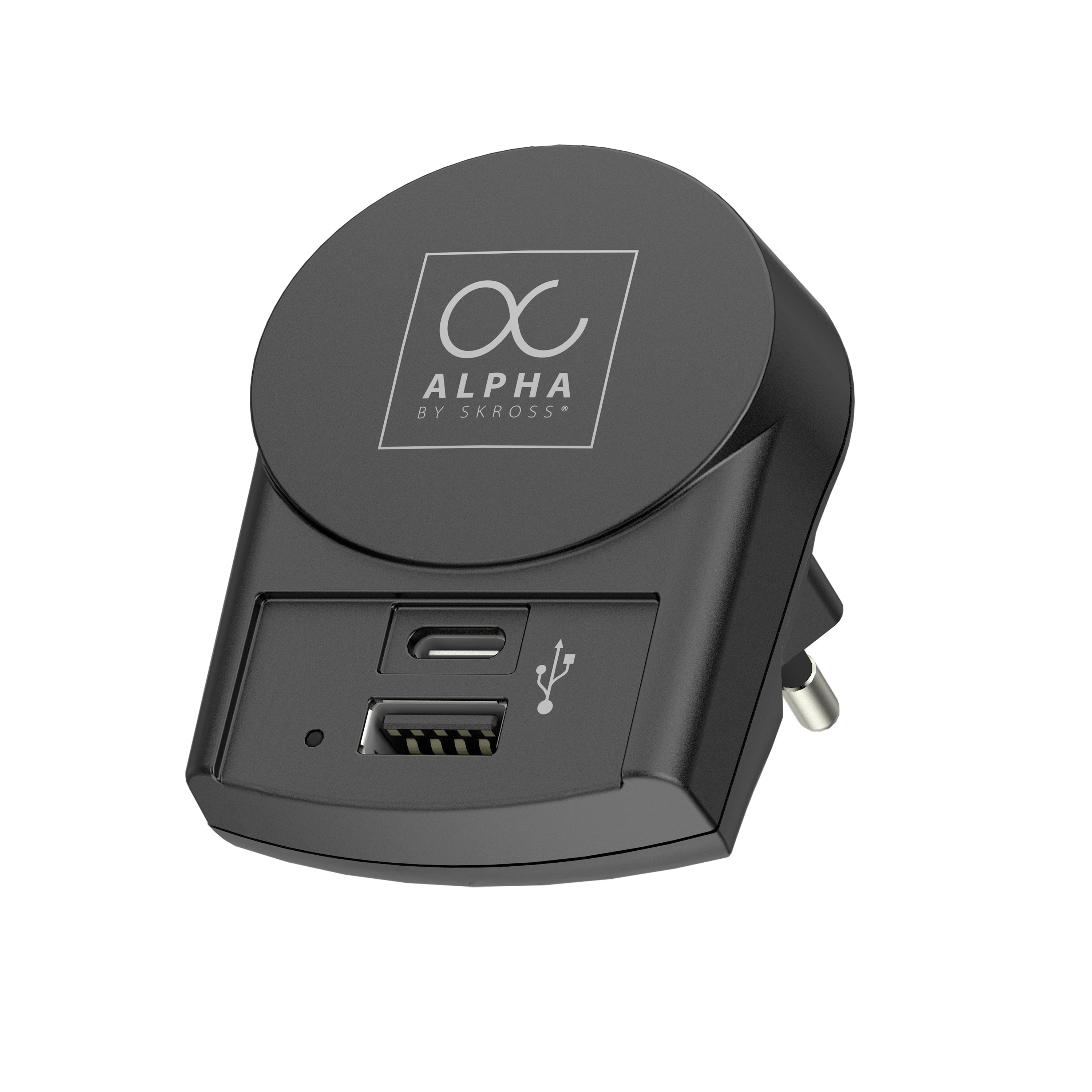 SKROSS World Adapter Premium Series 1.104103 Alpha Europe USB Charger A&C