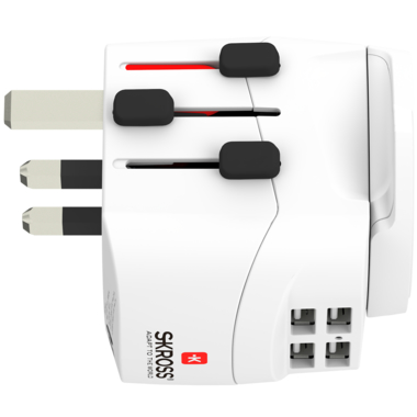 photo SKROSS World Travel Adapter 1.302522 Pro World+ USB 4xA