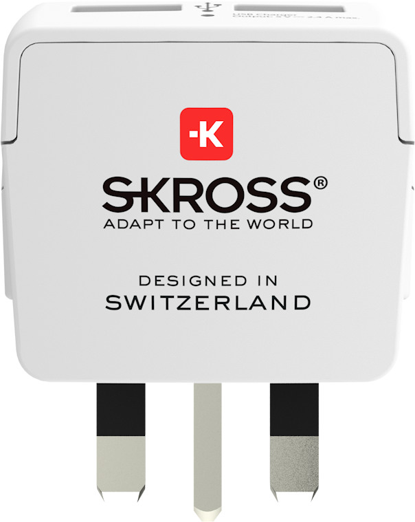 SKROSS Country Travel Adapter 1.500280 Europe to UK with USB