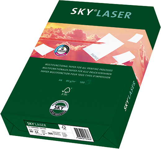 SKY Laser Papier A4 88054780 80g, blanc 500 feuilles 80g, blanc 500 feuilles