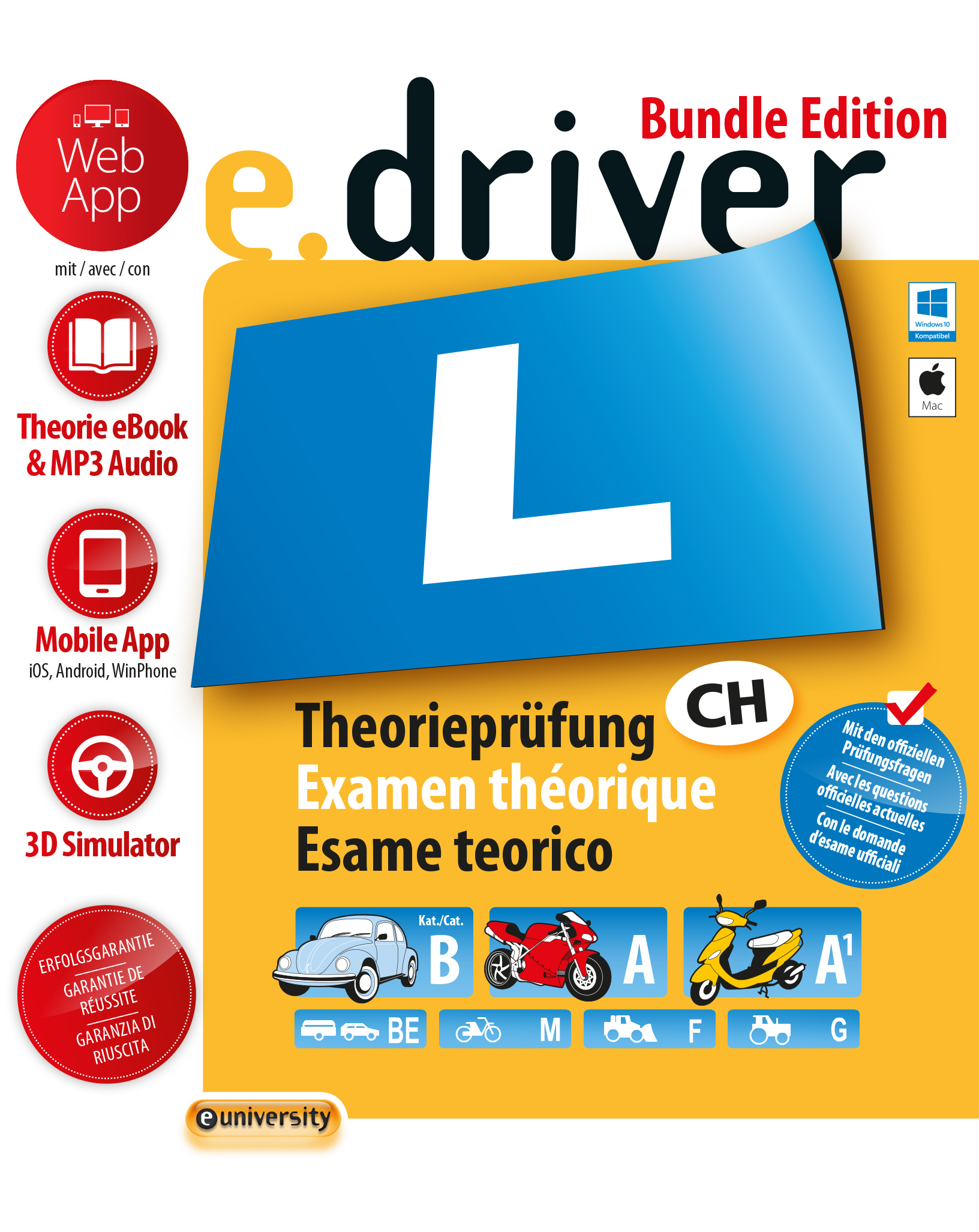 SMARTDRIVER e.driver Web App Bundle 978-3-908493-67-9 Fahrschule (D/F/I)