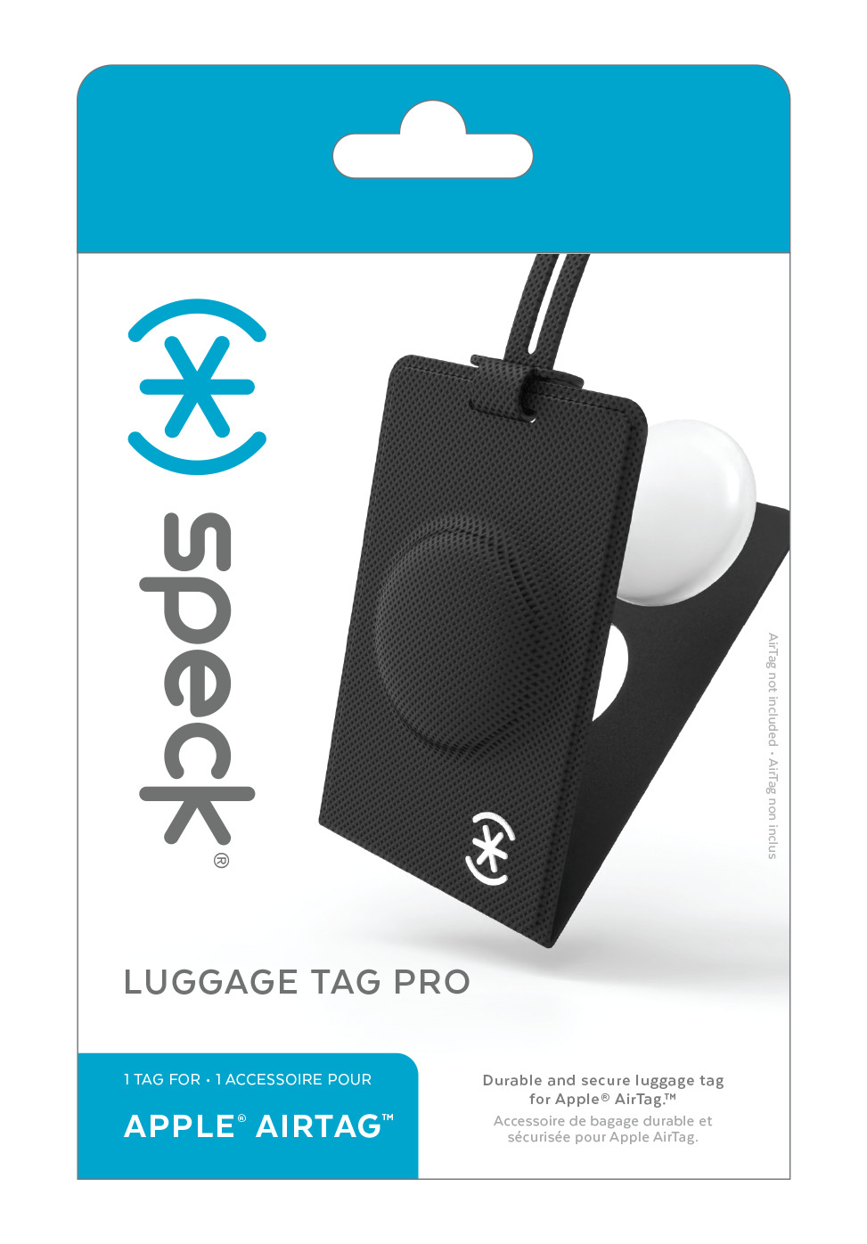 SPECK Luggage Tag Pro AirTag 142890-D143 black/white