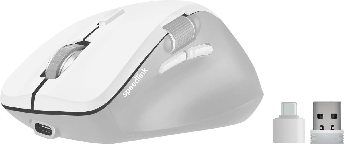 SPEEDLINK LIBERA Recharg.Mouse Wirel. SL-630021-WT BT,Silent, White