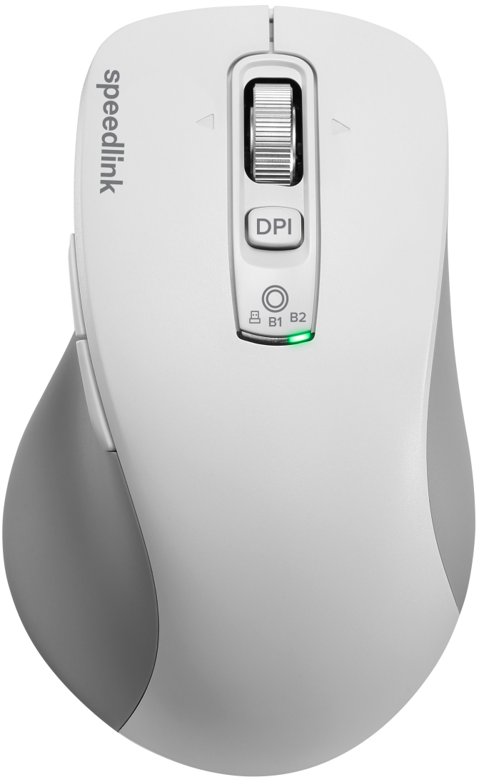 SPEEDLINK VELORA Rechar.Mouse Wirel.BT SL-630310-WT SmartFlyingScroll Wheel,Wh.