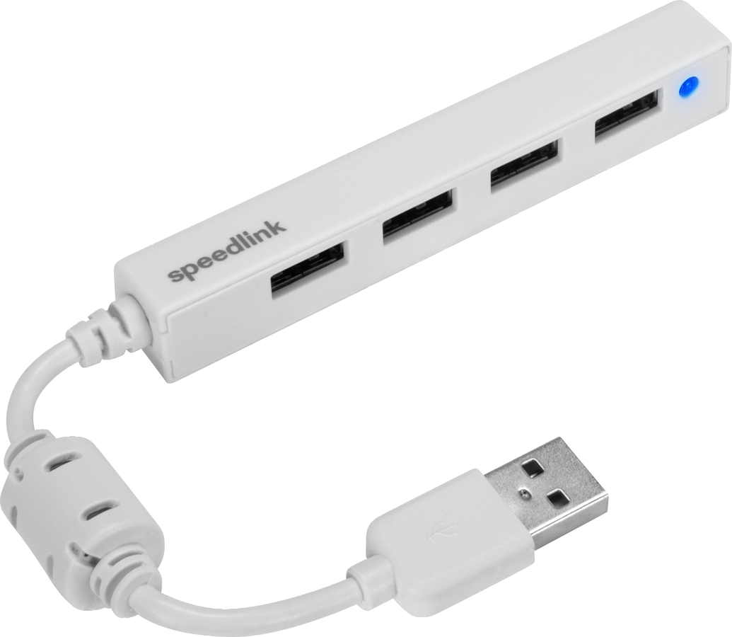 SPEEDLINK SNAPPY USB Slim Hub 2.0 SL140000W 4-port, passive, white 4-port, passive, white
