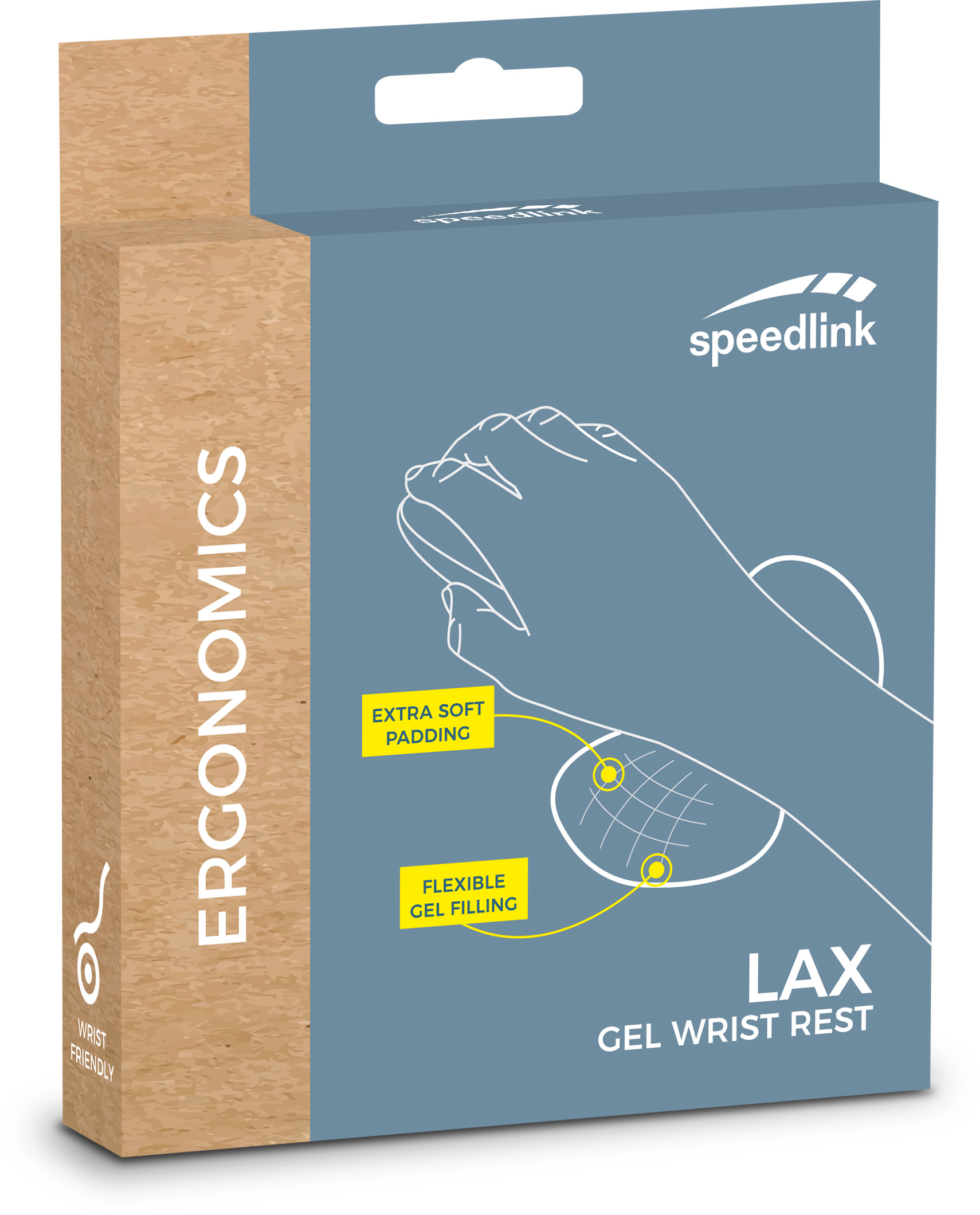 SPEEDLINK LAX Wrist Rest Gelpad SL620800B Ergonomic, black